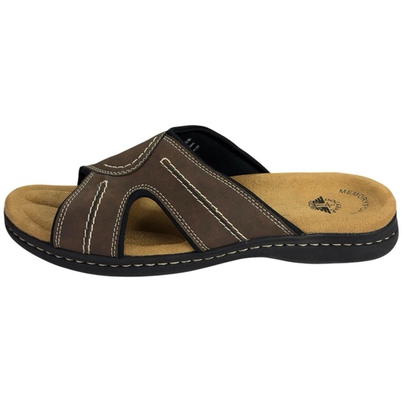 Dockers Sunland Casual Comfort Shoes Slide Sandal Dark Brown Mens 13M - Picture 2 of 15